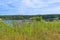 a beautiful small lake very near to the beach at the westcoast of Bornholm, Danmark, Muleby, Pyritsoen