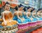 Beautiful small statues of Buddha at the MG Marg, Gangtok, Sikkim. Image was clicked at a small unknown shop of MG Marg, Gangtok,