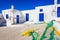 Beautiful small village at Kalafati beach, Mykonos island.