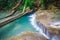 Beautiful small Waterfall, Erawan National Park, Thailand
