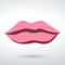 a beautiful smile lip icon