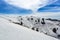 Beautiful Snow in peak winter at Dainkund peak at Dalhousie, Himachal pradesh, India.