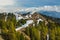 Beautiful Snow in peak winter at Dainkund peak at Dalhousie, Himachal pradesh, India.