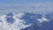 Beautiful snow and the summits of the mountains in ther Alps in Austria