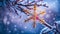 Beautiful snowflake macro photography detail light january weather december