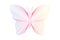 Beautiful soft colorful butterfly. Blend lines effect.
