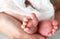 Beautiful Soft newborn baby feet