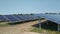 Beautiful solar panel farm ecology power conservation