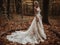 Beautiful and sophisticated wedding dress  created with Generative AI