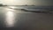 Beautiful South China Sea on the Dadonghai Beach on the tourist island of Hainan in the early morning stock footage