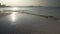 Beautiful South China Sea on the Dadonghai Beach on the tourist island of Hainan in the early morning time lapse stock