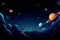 Beautiful Space Landscape, An Expansive, Panoramic Anamorphic, space inspirations