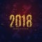 Beautiful sparkles 2018 new year background greeting design