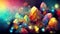 Beautiful sparkling colorful gemstones abstract background