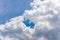 Beautiful sparse clouds in the blue sky.Cloudscape.Sunny day. blue sky background with a tiny clouds.Cumulus cloud