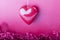 Beautiful special macro heart with details symbol of love