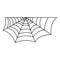 Beautiful spiderweb icon, outline style