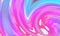 Beautiful spiral illustration in bright vibrant pink and blue colors