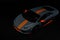 Beautiful sports cars on a dark background. Need for speed