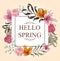 Beautiful Spring Background Design for apparel