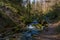 Beautiful spring hike to the Niedersonthofen waterfall in the Allgau