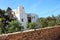 Beautiful square typical traditional Ibizan pitiusa white house with arid climate, local vegetation and stone walls