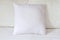 Beautiful Square White Throw Pillow Mockup