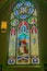 Beautiful Stain Glass Window at Saint Andrew`s Catholic Church