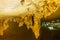 Beautiful stalagmites and stalactites at Gunung Mulu national park. Sarawak