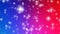 Beautiful Stars Falling On Colorful Background with blurry glitter particles lights on 4k Animation