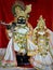 beautiful statue of lord krishna and godess radharani