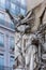 Beautiful  statue at the Paris Opera House, Palais Garnier, in Paris, France is known for its opulent Baroque style interior decor