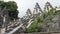 Beautiful steps in Lempuyang temple in summer sunny day, Bali Indonesia