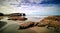 Beautiful stone arches on Playa de las Catedrales, Spain