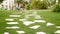 beautiful stone path on the hotel