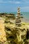 Beautiful stone sculpture at Praia dos Espelhos, in CabralÃ­a, Bahia.