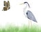 Beautiful stork background nature. Earth Day