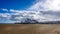 Beautiful stormy sky over Great Yarmouth Pier in Great Yarmouth, Norfolk, UK