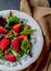 beautiful strawberry and pecan salad