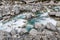 Beautiful stream and rocks on the way to Wanaka