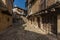 Beautiful street in the historic village of La Alberca, Spain