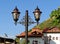 Beautiful Street lamp at the Old Town of Prizren