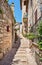 Beautiful street in Spello. Italy