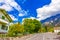 Beautiful street view of Vaduz old town Liechtenstein