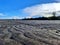 Beautiful stretch of sand on the beach