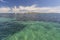 Beautiful stretch of sea with clear water between Rockingham and Penguin Island, Western Australia