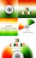 Beautiful stylish indian flag collection