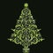 Beautiful stylized christmas tree