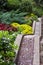 Beautiful subtropic garden and stone stairs