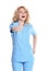 Beautiful successful nurse doctor - Healthcare workers